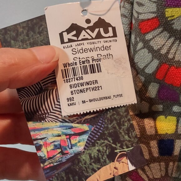 NWT Kavu Sidewinder limited edition canvas crossbody bag - Picture 4 of 6